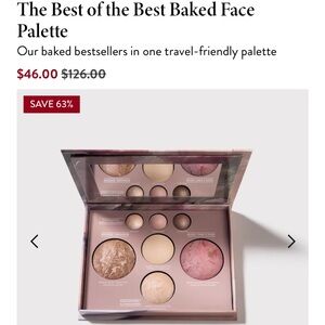 Laura Geller Baked Blush Palette with Pink and Cream Hues